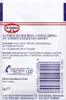 The back of a small sachet of Dr. Oetker Bourbon Vanilla Aroma. Produktbild-Vorschau