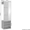 byLIVING Kompaktgarderobe ANDORRA / Artisan Eiche - Optik, Produktbild-Vorschau 3