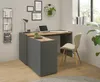 Büromöbel Set Center matt grau und Wotan Eiche, Büro Produktbild-Vorschau 5