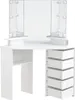 HOME DELUXE - Schminktisch CANDICE - Farbe: Weiß - 142 x Produktbild-Vorschau 1
