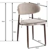 Furnihaus - Chaises de salle à manger Celia Taupe Noyer Voir les images du produit 9