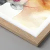 Gerahmtes Poster - Rahmen in heller Eiche - Aquarell Modell Produktbild-Vorschau 2