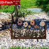 Outdoor Metall-Blumendekoration, 2er-Set Gartenstecker, Produktbild-Vorschau 5