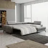 Ecksofa Schlafsofa AMADEO Stoff Anafi Grau Ottomane Rechts Produktbild-Vorschau 2