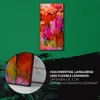 Dekor Leinwand Uhr Wandbilder Quarz 30x60 Blumen Moderne Produktbild-Vorschau 5