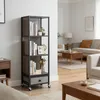 KOMFOTTEU: libreria a 4 ripiani, scaffale angolare girevole Anteprima dell’immagine prodotto 2