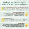 Marketing image detailing the benefits of using tallow cream for skin. Produktbild-Vorschau