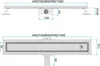Technical drawings of a shower drain with dimensions. Náhled obrázku produktu