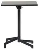 Adam table de café de jardin 60x60 cm pliante noire. Voir les images du produit 1