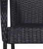 VidaXL 310087, Terrasse, Polyrattan, Stahl, Schwarz, 555 Produktbild-Vorschau 6