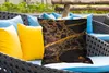 MuchoWow® Outdoor Kissen - Marmor - Gold - Schwarz - Produktbild-Vorschau 4