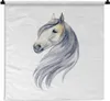MuchoWow® Wandteppich Wandbehang Pferd - Aquarell - Grau - Produktbild-Vorschau 1