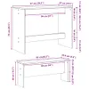 3-tlg. Esstisch und Bank Set Schwarz Holzwerkstoff Produktbild-Vorschau 9