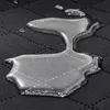 A close-up of water droplets on a black quilted fabric surface. Produktbild-Vorschau