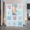 Kinder Kleiderschrank Steckregal Kunststoff DIY Regalsystem Produktbild-Vorschau 2