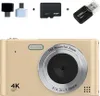 A digital camera and accessories are displayed against a white background. Produktbild-Vorschau