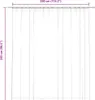 vidaXL Tenda oscurante con ganci Nero 290 x 245 cm Anteprima dell’immagine prodotto 7