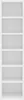 vidaXL CD-Schrank Weiß 21x20x88 cm Holzwerkstoff Produktbild-Vorschau 3