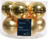 10er Set Goldene Glaskugeln, 6 cm - Weihnachtsdeko, Produktbild-Vorschau 1