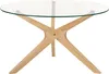 BELIANI Couchtisch Transparent Sicherheitsglas ø 80 cm Rund Produktbild-Vorschau 1