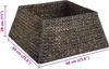 vidaXL Obroża choinkowa czarna 60 x 60 x 28 cm hiacynt Podgląd zdjęcia produktu 7