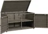 vidaXL Armadio da giardino grigio 110x55x60,5 cm in poly Anteprima dell’immagine prodotto 10