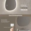 S'AFIELINA 60×45 cm Lustro asymetryczne LED - Lustro Podgląd zdjęcia produktu 6
