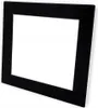 A black framed square object with a white interior, presented against a white background. Produktbild-Vorschau