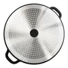 The bottom view of a cooking pot with a textured surface and handles. Náhled obrázku produktu