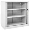 vidaXL Armadio ad ante scorrevoli grigio 90x40x90 cm Anteprima dell’immagine prodotto 5