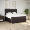Boxspringbett mit Matratze Dunkelbraun 180x200 cm Stoff Produktbild-Vorschau 3
