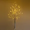 COSTWAY 120cm LED Lichterbaum, Birkenbaum mit warmweißen Produktbild-Vorschau 1