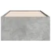 vidaXL Letto da giorno con cassetti senza materasso grigio Anteprima dell’immagine prodotto 5