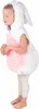 Kuschliges Hasen-Kinderkostüm Osterkostüm rosa-weiss - Produktbild-Vorschau 3