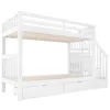 Sweiko 90x200cm Etagenbett, Treppenregal, ausgestattet mit Produktbild-Vorschau 15