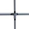 A close-up view of a modular shelving unit's connector pieces and poles. Produktbild-Vorschau