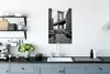 MuchoWow® Poster New York - Manhattan - Brücke - Schwarz - Produktbild-Vorschau 3