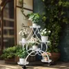 WISFOR Blumenständer Metall, Blumentopfständer mit 6 Produktbild-Vorschau 3