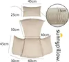 sunnypillow Hängesessel Kissen - Auflage für Rattan & Produktbild-Vorschau 2