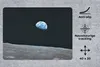 MuchoWow® Mauspad Mousepad Die Erde vom Mond aus 40x30 cm - Produktbild-Vorschau 2