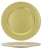 6x Platzteller Gold Glitzer Ø33cm Dekoteller leicht Produktbild-Vorschau 4