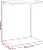 vidaXL Boční stolek černý 55x35x66 cm Dřevěný materiál Náhled obrázku produktu 8