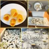 A collage of images showcasing the making and presentation of rigatoni pasta. Anteprima dell’immagine prodotto