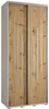 Šatní skříň ASIRI 8 - 100/45 cm, bílá / dub artisan / Náhled obrázku produktu 2
