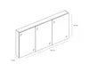Spiegelschrank Somero 120 cm hochglanz weiß Produktbild-Vorschau 3