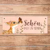 Schön dich zu sehen Metallschild mit niedlichem Reh Produktbild-Vorschau 6