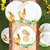 6x Wielkanocna radość talerz na ciasto Ø19,4cm porcelana 6 Podgląd zdjęcia produktu 3