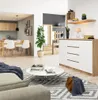 Commode combinée large SAVRILA - chêne Sonoma / blanc Voir les images du produit 6