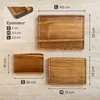 Lot de planches à découper Deleca, 3 pièces, avec support, Voir les images du produit 12