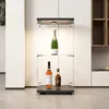 Vetrina in vetro con illuminazione a LED, mobiletto Anteprima dell’immagine prodotto 3